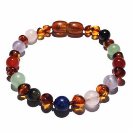 Child Rock-A-Lullaby Amber Gemstone Sleep Anklet Bracelet Love Amber X