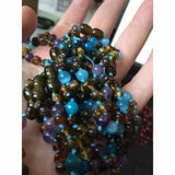 Child Ocean Amethyst Blue Cats Eyes Agate Green Baltic Amber Anklet Bracelet Love Amber X