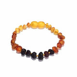 Child Ombre Raw Rainbow Baltic Amber Anklet Bracelet Love Amber X