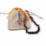 Child Ombre Raw Rainbow Baltic Amber Necklace Love Amber X