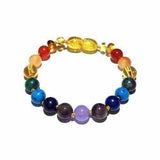 Child Phoebe Chakra Gemstones Polished Lemon Baltic Amber Anklet Love Amber X