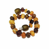 Child Pippin Raw Green Honey Baltic Amber Anklet Bracelet Love Amber X