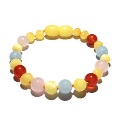 Essence Early Year Gemstone Child’s Anklet Love Amber X Ltd
