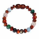 Essence Early Year Gemstone Child’s Anklet Love Amber X Ltd