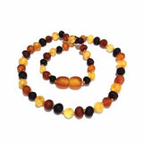 Child Shingle Raw Mixed Baltic Amber Necklace Love Amber X