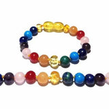 Child Skittles Gemstones and Honey Baltic Amber Anklet Bracelet Love Amber X