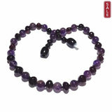 Childs Blackberry Cherry Baltic Amber Amethyst Gemstone Necklace Love Amber X