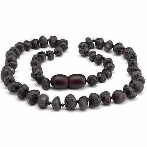 Childs Cherryaid Raw Unpolished Cherry Baltic Amber Bead Necklace Love Amber X