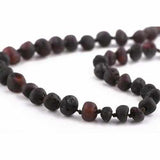 Childs Cherryaid Raw Unpolished Cherry Baltic Amber Bead Necklace Love Amber X