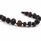 Childs Cherryaid Raw Unpolished Cherry Baltic Amber Bead Necklace Love Amber X