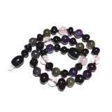 Childs Gaia Black Cherry Baltic Amber Amethyst Rose Quartz Labradorite Gemstone Necklace Love Amber X