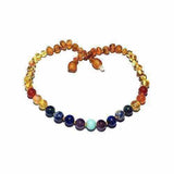 Childs Iris Honey Baltic Amber Beads and Mixed Gemstones Necklace Love Amber X