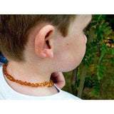 Childs Iris Honey Baltic Amber Beads and Mixed Gemstones Necklace Love Amber X