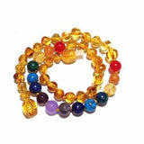 Childs Phoebe Polished Lemon Baltic Amber Beads and Gemstones Necklace Love Amber X