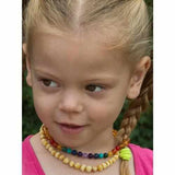 Childs Phoebe Polished Lemon Baltic Amber Beads and Gemstones Necklace Love Amber X