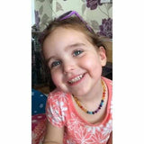 Childs Phoebe Polished Lemon Baltic Amber Beads and Gemstones Necklace Love Amber X