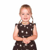 Childs Phoebe Polished Lemon Baltic Amber Beads and Gemstones Necklace Love Amber X