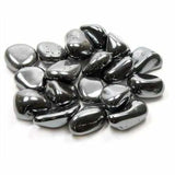 Genuine Hematite Tumblestone 1 Piece Love Amber X