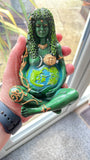 15cm Green Goddess Gaia Mother Earth Statue Mythic Resin Figurine Love Amber X Ltd