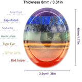 7 Chakra Worry Stone Thumb Stone Gemstone For Natural Healing Anxiety Relief Love Amber X Ltd
