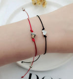 Red String Couples Friendship Pinky Promise Heart Wish Bracelet Love Amber X Ltd