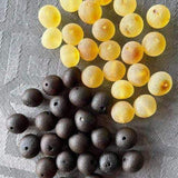 Premium Loose Baltic Amber Beads Large Raw Unpolished Adult 7 - 8mm Love Amber X Ltd Baltic Amber Jewellery and Silicone Teething Necklaces