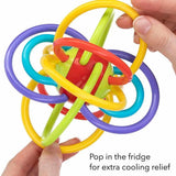Nuby Lots A Loops Teething Ring and Built-in Rattle Toy Nuby