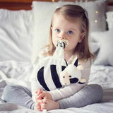 Cow Sleepytot Baby Comforter Toy Soother Dummy Holder Black White Sleepytot