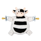 Cow Sleepytot Baby Comforter Toy Soother Dummy Holder Black White Sleepytot