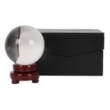 13cm Crystal Ball with Wooden Stand Something D