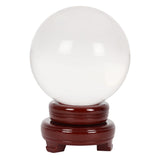 13cm Crystal Ball with Wooden Stand Something D