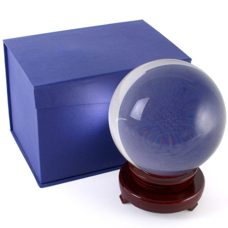 15cm Crystal Ball with Wooden Stand Something D