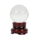 6cm Crystal Ball with Brown Wooden Stand Something D