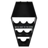Black Funky Coffin Design Wine Shelf Something D