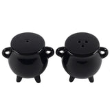 Black Shiny Cauldron Cruet Set Something D