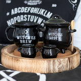 Black Shiny Cauldron Cruet Set Something D