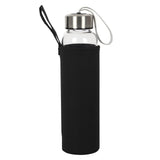 Genuine Amethyst Calming Glass Water Bottle Something D