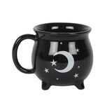 Witches Brew Black Ceramic Cauldron Tea Set. 4 Cups and Teapot. Something D