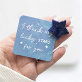 Lucky Stars Lucky Blue Sodalite Gemstone Crystal Star in a Bag