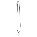 Clear Quartz Healing Crystal Heart Necklace - Clarity Peace Banish Negativity