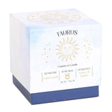 Taurus Amber & Vanilla Lapis Lazuli Gemstone Zodiac Candle