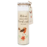 Robins Appear When Loved Ones Are Near Cranberry Tube Candle