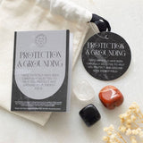 Protection & Grounding Healing Crystal Gemstone Gift Set