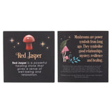 Magical Red Jasper Crystal Gemstone Mushroom