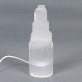 LED Selenite Mountain Lamp - Energy Clearing