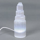 LED Selenite Mountain Lamp - Energy Clearing