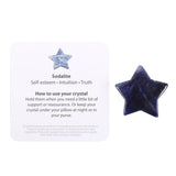 Lucky Stars Lucky Blue Sodalite Gemstone Crystal Star in a Bag
