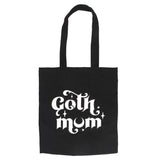 Goth Mum Black White Canvas Tote Bag