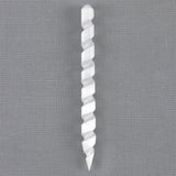Round Point Selenite Spiral Wand - Clearing Blocked Energy