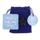 Lucky Stars Lucky Blue Sodalite Gemstone Crystal Star in a Bag